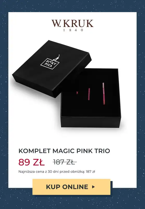 W.KRUK - gazetka promocyjna Do -50% komplety biżuterii na Gwiazdkę od środy 08.11 do wtorku 14.11 - strona 5