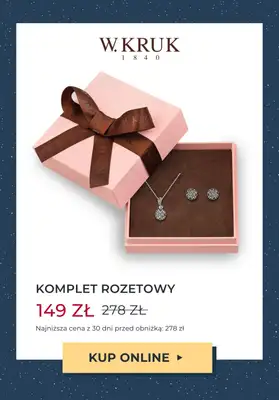 W.KRUK - gazetka promocyjna Do -50% komplety biżuterii na Gwiazdkę od środy 08.11 do wtorku 14.11 - strona 9