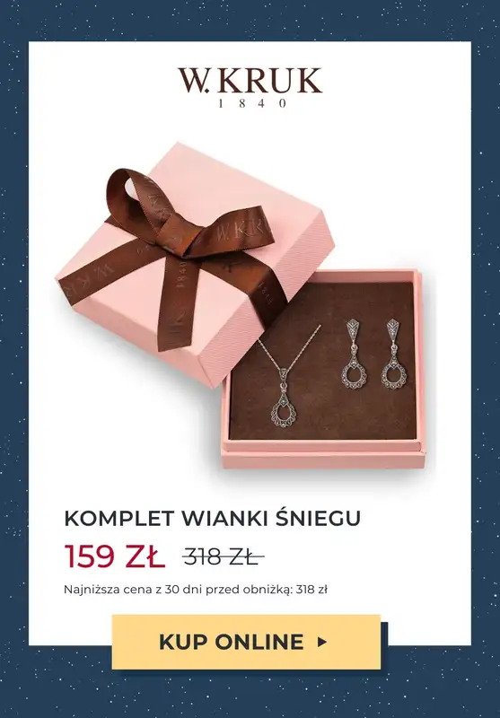 W.KRUK - gazetka promocyjna Do -50% komplety biżuterii na Gwiazdkę od środy 08.11 do wtorku 14.11 - strona 7