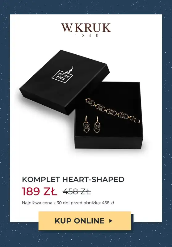 W.KRUK - gazetka promocyjna Do -50% komplety biżuterii na Gwiazdkę od środy 08.11 do wtorku 14.11 - strona 2