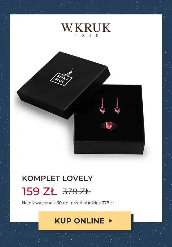 W.KRUK - gazetka promocyjna Do -50% komplety biżuterii na Gwiazdkę od środy 08.11 do wtorku 14.11 - strona 3