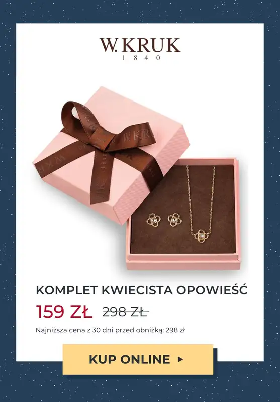 W.KRUK - gazetka promocyjna Do -50% komplety biżuterii na Gwiazdkę od środy 08.11 do wtorku 14.11 - strona 6