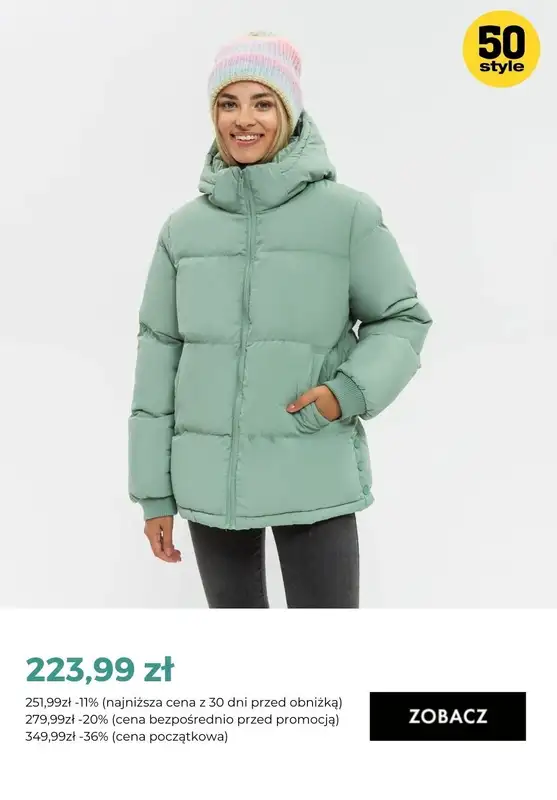 50 style - gazetka promocyjna Kurtki zimowe damskie w super cenach od poniedziałku 13.11  - strona 7