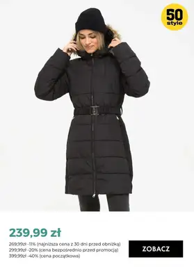 50 style - gazetka promocyjna Kurtki zimowe damskie w super cenach od poniedziałku 13.11  - strona 8