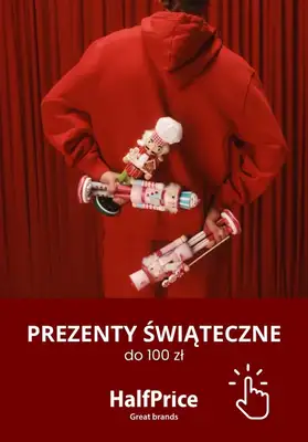 HalfPrice - gazetka promocyjna Prezenty świąteczne do 100 zł od wtorku 14.11 do wtorku 21.11