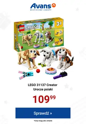 Avans - gazetka promocyjna Idealne na prezent - klocki LEGO od środy 15.11 do środy 22.11 - strona 4 Avans - gazetka promocyjna Idealne na prezent - klocki LEGO od środy 15.11 do środy 22.11 - strona 4