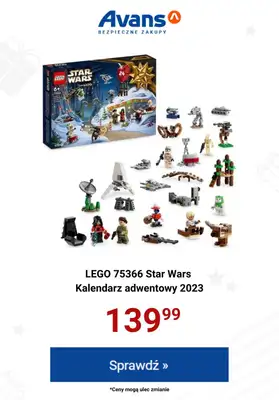 Avans - gazetka promocyjna Idealne na prezent - klocki LEGO od środy 15.11 do środy 22.11 - strona 2 Avans - gazetka promocyjna Idealne na prezent - klocki LEGO od środy 15.11 do środy 22.11 - strona 2