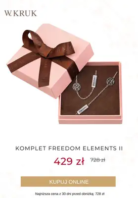 W.KRUK - gazetka promocyjna Do -50% na komplety biżuterii od czwartku 16.11 do czwartku 23.11 - strona 7