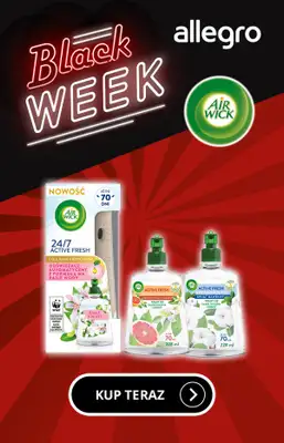 Air Wick - gazetka promocyjna Air Wick - Black Week z Allegro od poniedziałku 13.11 do niedzieli 19.11 - strona 13