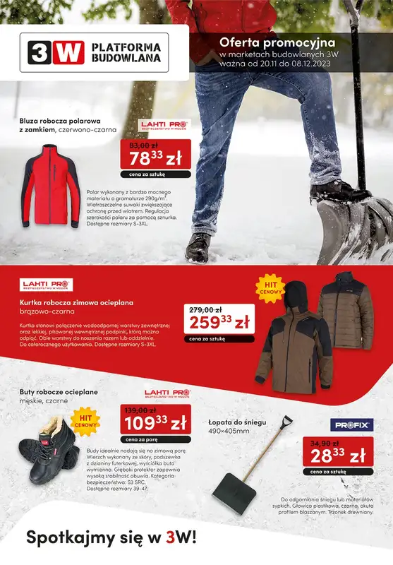3W - gazetka promocyjna Gazetka od poniedziałku 20.11 do piątku 08.12