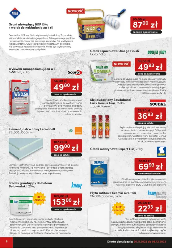 3W - gazetka promocyjna Gazetka od poniedziałku 20.11 do piątku 08.12 - strona 6