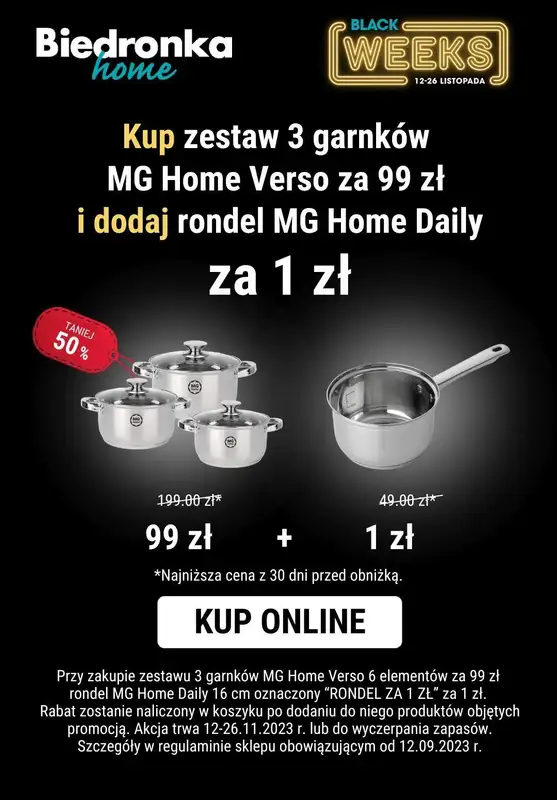 Biedronka Home - gazetka promocyjna Black Week w Biedronka Home! od poniedziałku 13.11 do niedzieli 19.11 - strona 4