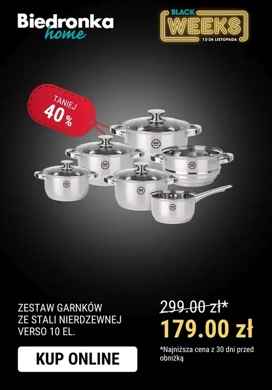 Biedronka Home - gazetka promocyjna Black Week w Biedronka Home! od poniedziałku 13.11 do niedzieli 19.11 - strona 10