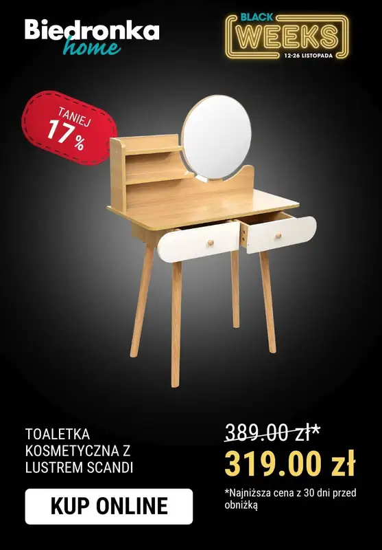 Biedronka Home - gazetka promocyjna Black Week w Biedronka Home! od poniedziałku 13.11 do niedzieli 19.11 - strona 12