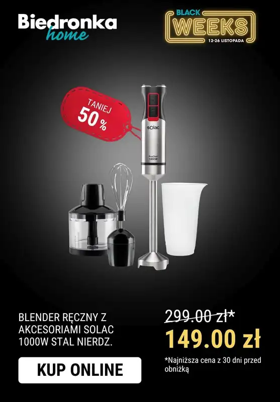 Biedronka Home - gazetka promocyjna Black Week w Biedronka Home! od poniedziałku 13.11 do niedzieli 19.11 - strona 8