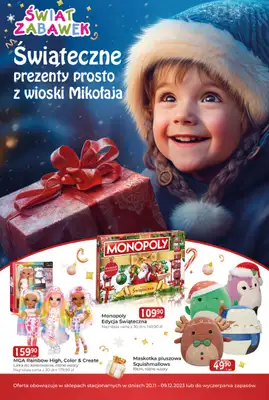 ŚWIAT ZABAWEK - gazetka promocyjna Świat zabawek od wtorku 21.11 do niedzieli 24.12 ŚWIAT ZABAWEK - gazetka promocyjna Świat zabawek od wtorku 21.11 do niedzieli 24.12