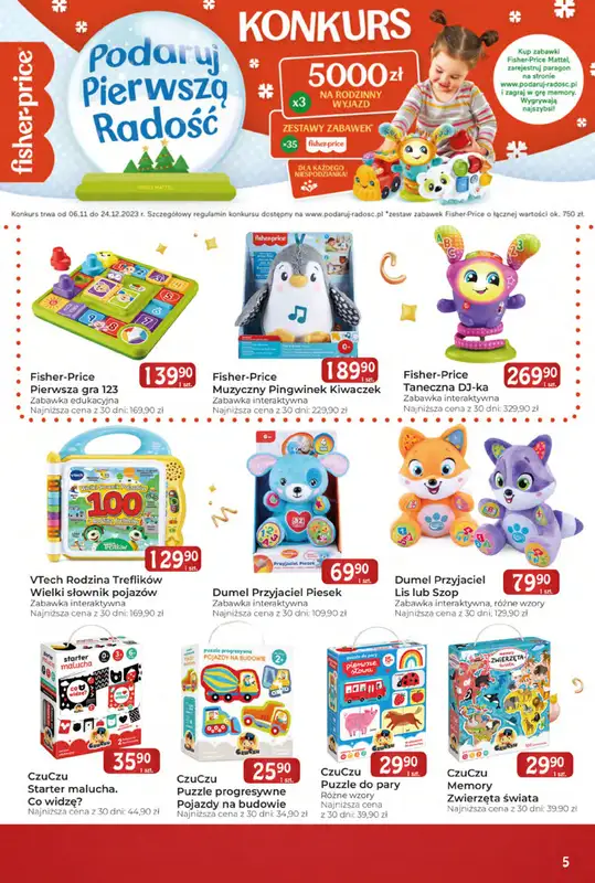 ŚWIAT ZABAWEK - gazetka promocyjna Świat zabawek od wtorku 21.11 do niedzieli 24.12 - strona 5