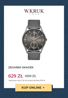W.KRUK - gazetka promocyjna -30% na wybrane modele zegarków od środy 22.11 do czwartku 30.11 - strona 8