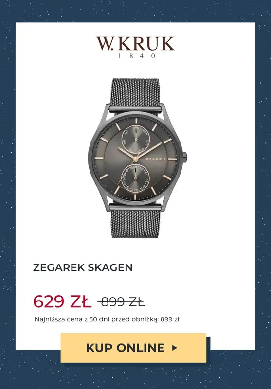 W.KRUK - gazetka promocyjna -30% na wybrane modele zegarków od środy 22.11 do czwartku 30.11 - strona 8