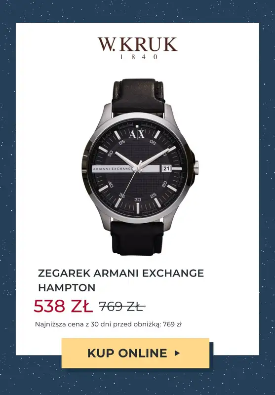 W.KRUK - gazetka promocyjna -30% na wybrane modele zegarków od środy 22.11 do czwartku 30.11 - strona 2