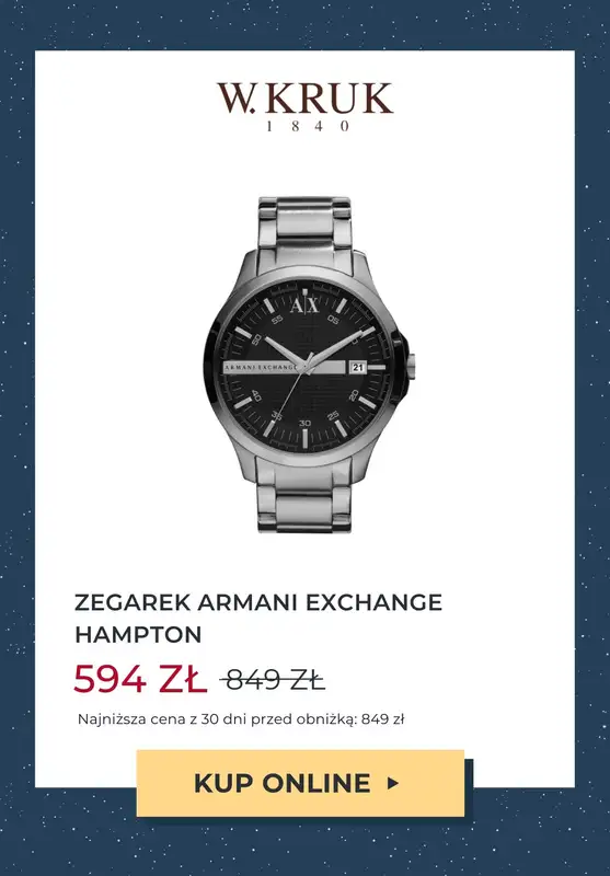 W.KRUK - gazetka promocyjna -30% na wybrane modele zegarków od środy 22.11 do czwartku 30.11 - strona 5