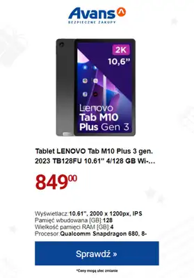 Avans - gazetka promocyjna Pomysły na prezenty w SUPERCENACH! od czwartku 23.11 do wtorku 28.11 - strona 6 Avans - gazetka promocyjna Pomysły na prezenty w SUPERCENACH! od czwartku 23.11 do wtorku 28.11 - strona 6
