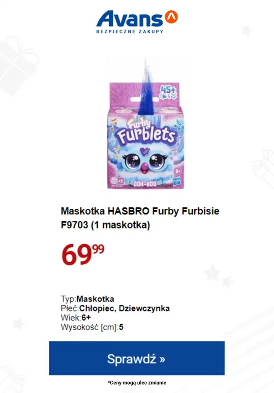 Avans - gazetka promocyjna Pomysły na prezenty w SUPERCENACH! od czwartku 23.11 do wtorku 28.11 - strona 9