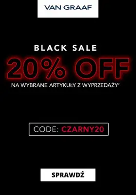 Van Graaf - gazetka promocyjna Extra -20% z kodem od czwartku 23.11 do poniedziałku 27.11