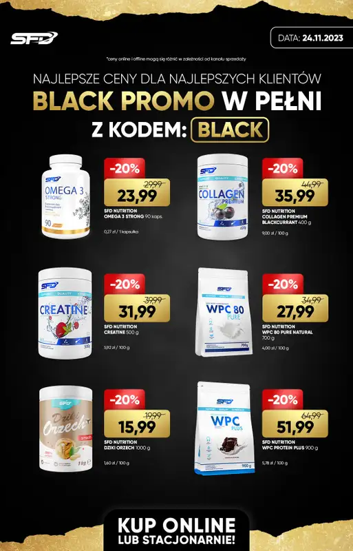 SFD - gazetka promocyjna Black Promo od piątku 24.11 do poniedziałku 27.11 - strona 7