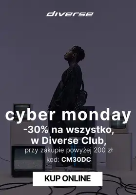 Diverse - gazetka promocyjna -30% na WSZYSTKO przy zakupach za min. 200 zł od poniedziałku 27.11 do poniedziałku 27.11