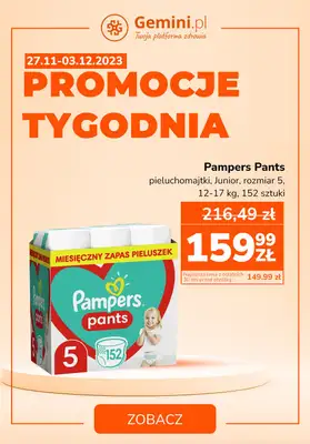 Gemini.pl - gazetka promocyjna Gazetka od wtorku 28.11 do niedzieli 03.12
