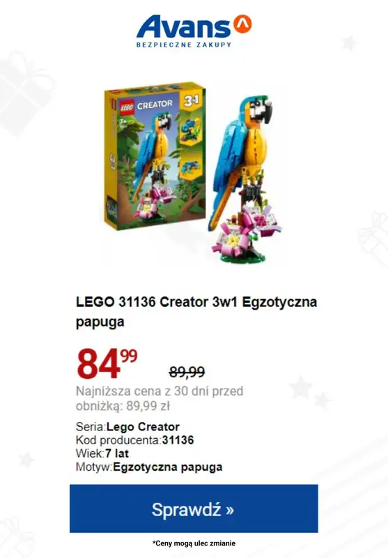 Avans - gazetka promocyjna Setki pomysłów na PREZENTY świąteczne w SUPERCENACH! od czwartku 30.11 do poniedziałku 04.12 - strona 6