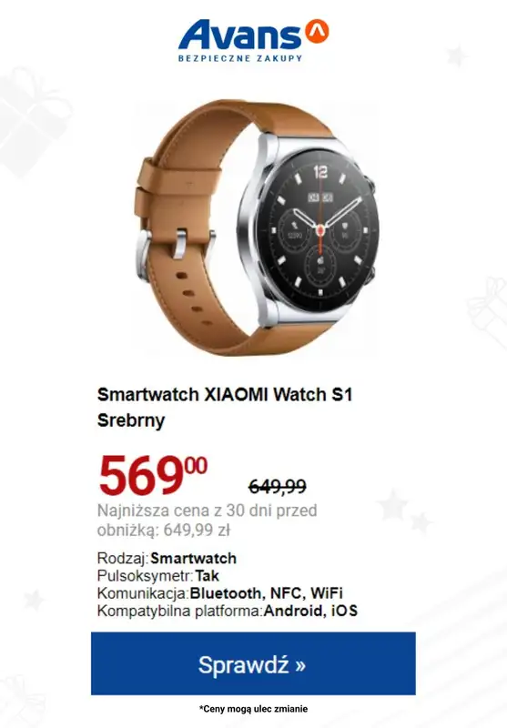 Avans - gazetka promocyjna Setki pomysłów na PREZENTY świąteczne w SUPERCENACH! od czwartku 30.11 do poniedziałku 04.12 - strona 8