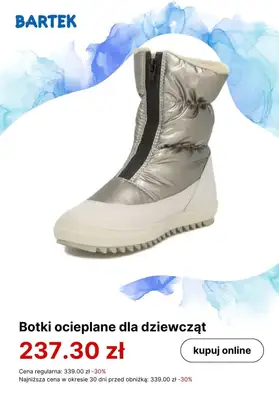 Bartek - gazetka promocyjna Ciepłe obuwie z naturalną wełną w super cenach! od poniedziałku 04.12  - strona 7 Bartek - gazetka promocyjna Ciepłe obuwie z naturalną wełną w super cenach! od poniedziałku 04.12  - strona 7