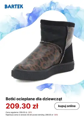 Bartek - gazetka promocyjna Ciepłe obuwie z naturalną wełną w super cenach! od poniedziałku 04.12  - strona 5 Bartek - gazetka promocyjna Ciepłe obuwie z naturalną wełną w super cenach! od poniedziałku 04.12  - strona 5