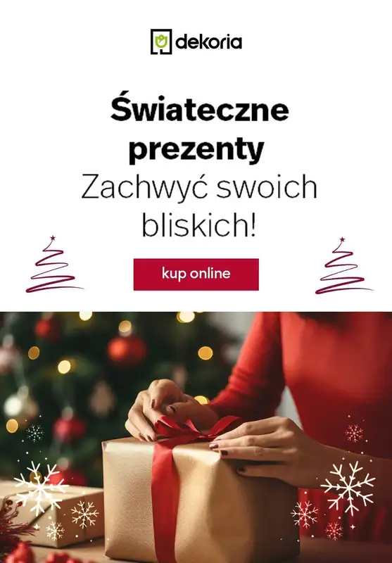 Dekoria - gazetka promocyjna Świąteczne prezenty w atrakcyjnych cenach! od poniedziałku 04.12 