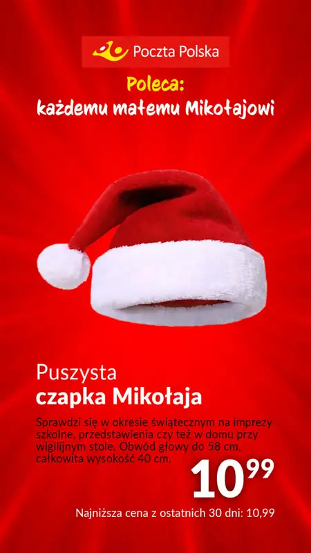 Poczta Polska - gazetka promocyjna Poczta Polska pomaga Mikołajowi od środy 06.12 do soboty 23.12 - strona 4