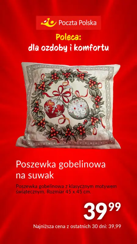 Poczta Polska - gazetka promocyjna Poczta Polska pomaga Mikołajowi od środy 06.12 do soboty 23.12 - strona 20