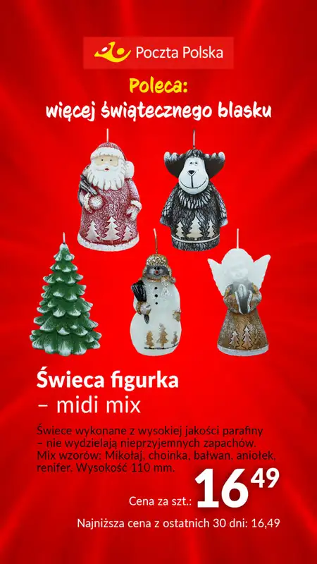 Poczta Polska - gazetka promocyjna Poczta Polska pomaga Mikołajowi od środy 06.12 do soboty 23.12 - strona 19