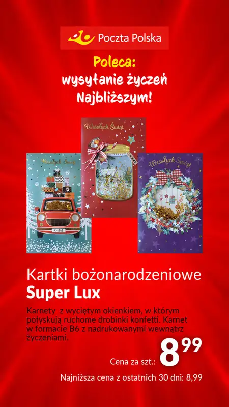 Poczta Polska - gazetka promocyjna Poczta Polska pomaga Mikołajowi od środy 06.12 do soboty 23.12 - strona 2