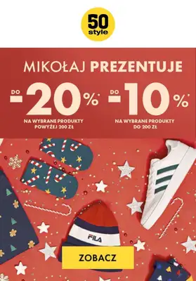 50 style - gazetka promocyjna Do -20% na wybrane prezenty od czwartku 07.12 do wtorku 12.12