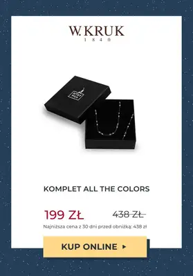 W.KRUK - gazetka promocyjna Do -50% komplety biżuterii od czwartku 07.12 do czwartku 14.12 - strona 6