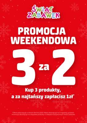 ŚWIAT ZABAWEK - gazetka promocyjna 3 za 2 od soboty 09.12 do niedzieli 10.12