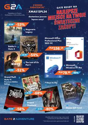 G2A.COM - gazetka promocyjna Najlepsze miejsce na Twoje świąteczne zakupy! od wtorku 19.12 do środy 27.12
