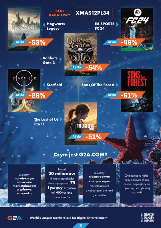 G2A.COM - gazetka promocyjna Najlepsze miejsce na Twoje świąteczne zakupy! od wtorku 19.12 do środy 27.12 - strona 2