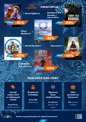 G2A.COM - gazetka promocyjna Najlepsze miejsce na Twoje świąteczne zakupy! od wtorku 19.12 do środy 27.12 - strona 3