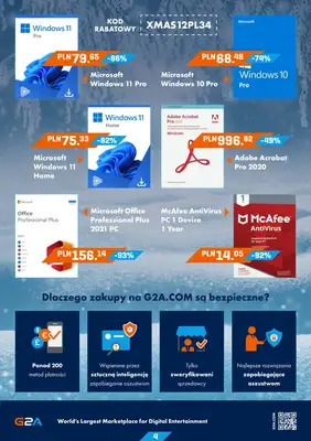 G2A.COM - gazetka promocyjna Najlepsze miejsce na Twoje świąteczne zakupy! od wtorku 19.12 do środy 27.12 - strona 4