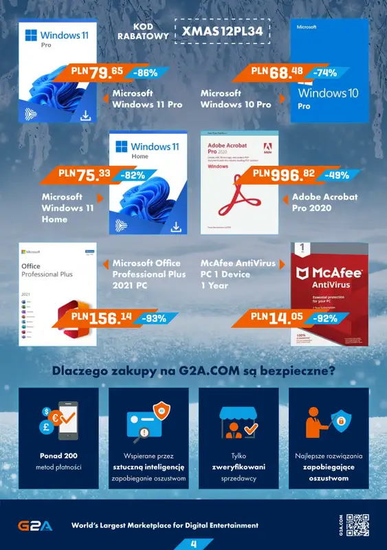 G2A.COM - gazetka promocyjna Najlepsze miejsce na Twoje świąteczne zakupy! od wtorku 19.12 do środy 27.12 - strona 4