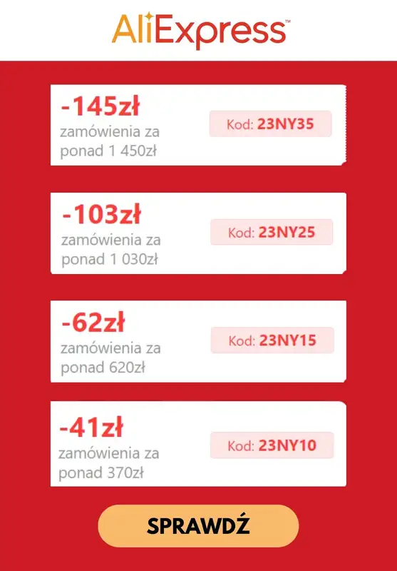 AliExpress - gazetka promocyjna Centrum kuponów! od poniedziałku 18.12 do piątku 22.12 - strona 2