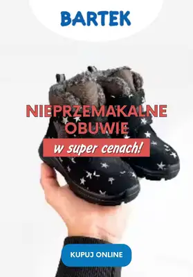 Bartek - gazetka promocyjna Nieprzemakalne obuwie w super cenach! od środy 20.12  Bartek - gazetka promocyjna Nieprzemakalne obuwie w super cenach! od środy 20.12
